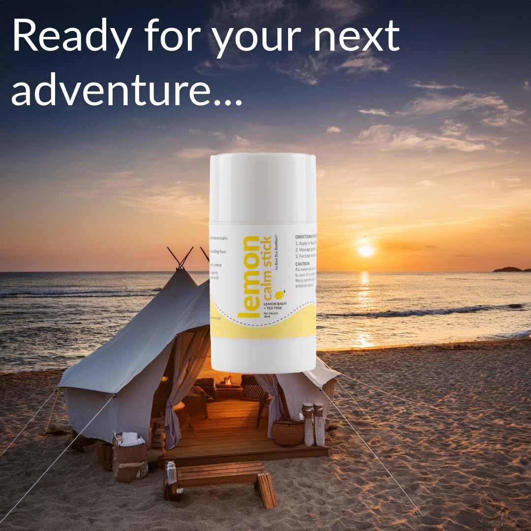 Best Bee Brothers Lemon Calm Stick, Lemon Balm & Tea Tree Bug Bite & Itchy Skin Relief Balm