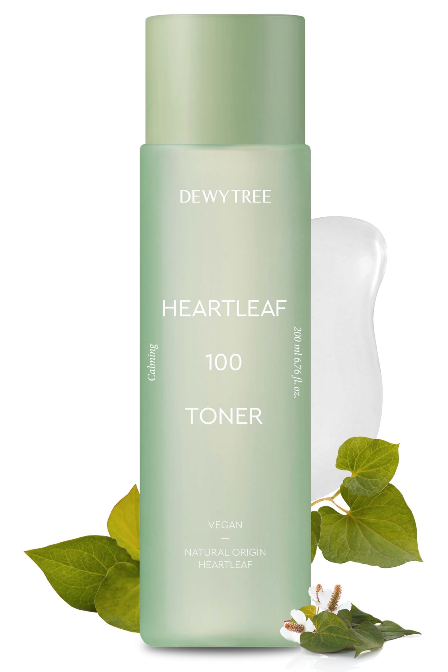 DEWYTREE Heartleaf 100 Toner | Korean Toner for Face w/Heartleaf Extract, Centella Asiatica & Rosemary Oil | Hydrating Toner for Sensitive Skin | Vegan Skin Care Toner (6.76 Fl. Oz.)