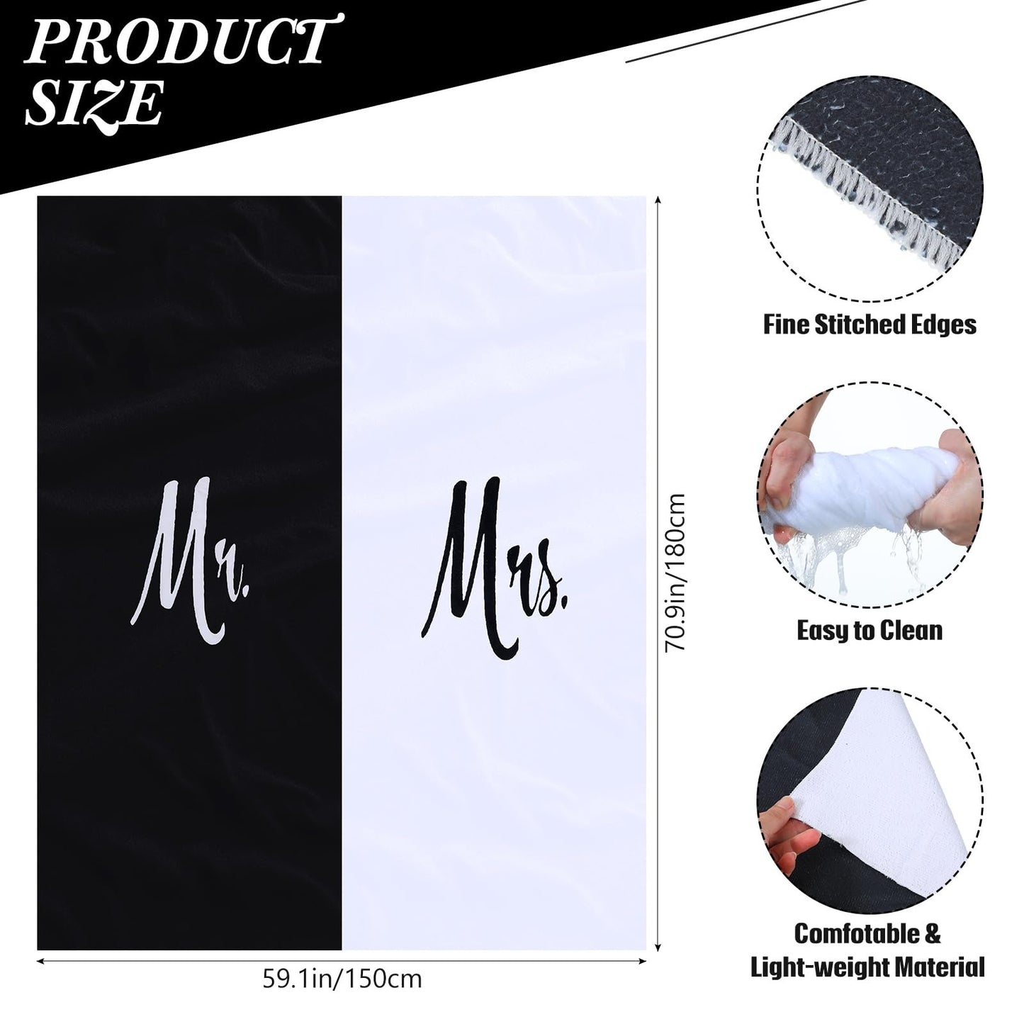 Preboun 14 Pcs Wedding Gifts for Couple Honeymoon Gifts Include Mr and Mrs Beach Towels 20 oz Wine Tumbler Hat Shareable Passport Holder Baggage Tag Glass Bottle Canvas Honeymoon Tote Bag Sleep Mask