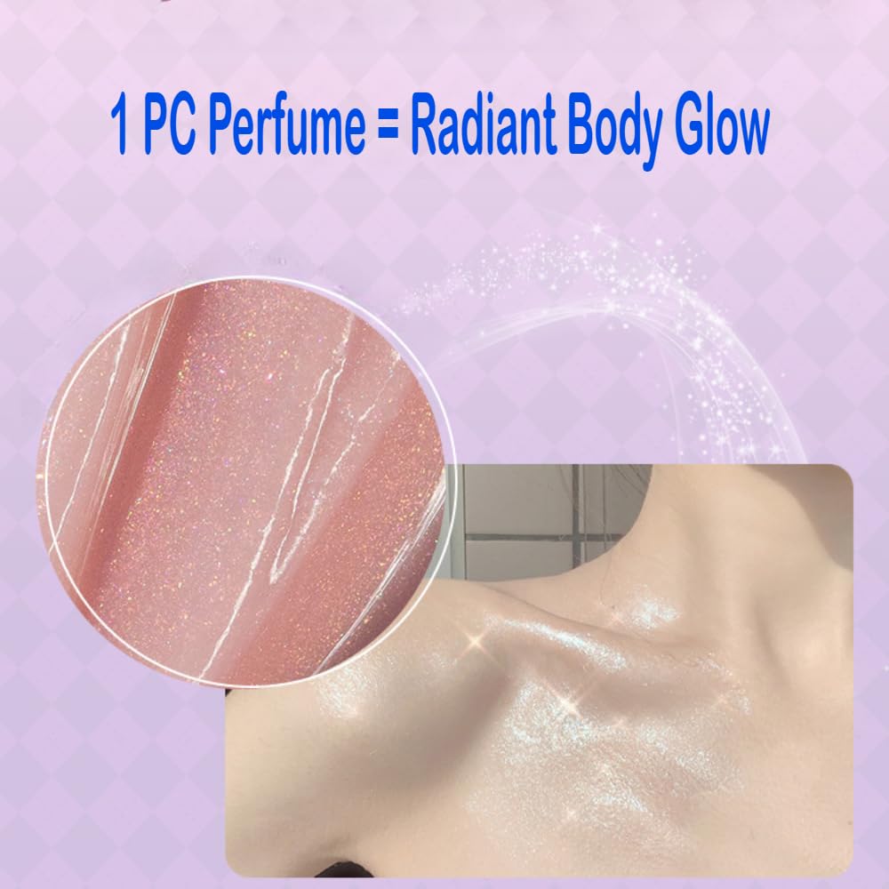 GKSHSU Mini Ice Cube Cooling Solid Perfume Balm - Refreshing Fruity Scent with Shimmer Highlighter, Long-Lasting Fragrance & Odor Neutralizer for Women (Portable Skin Glow) (Coastal Lemon Mist)