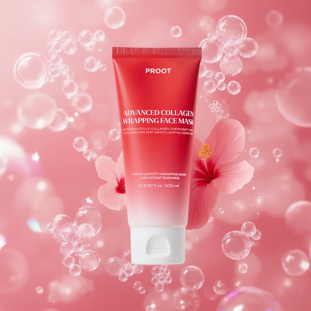 Collagen Wrapping Mask | Collagen Peel Off Mask | Korean Collagen Wrapping Mask | Collagen Overnight Face Mask | Glass Skin Face Mask | Korean Skincare | Suitable For Sensitive Skin | 3.38 Fl Oz