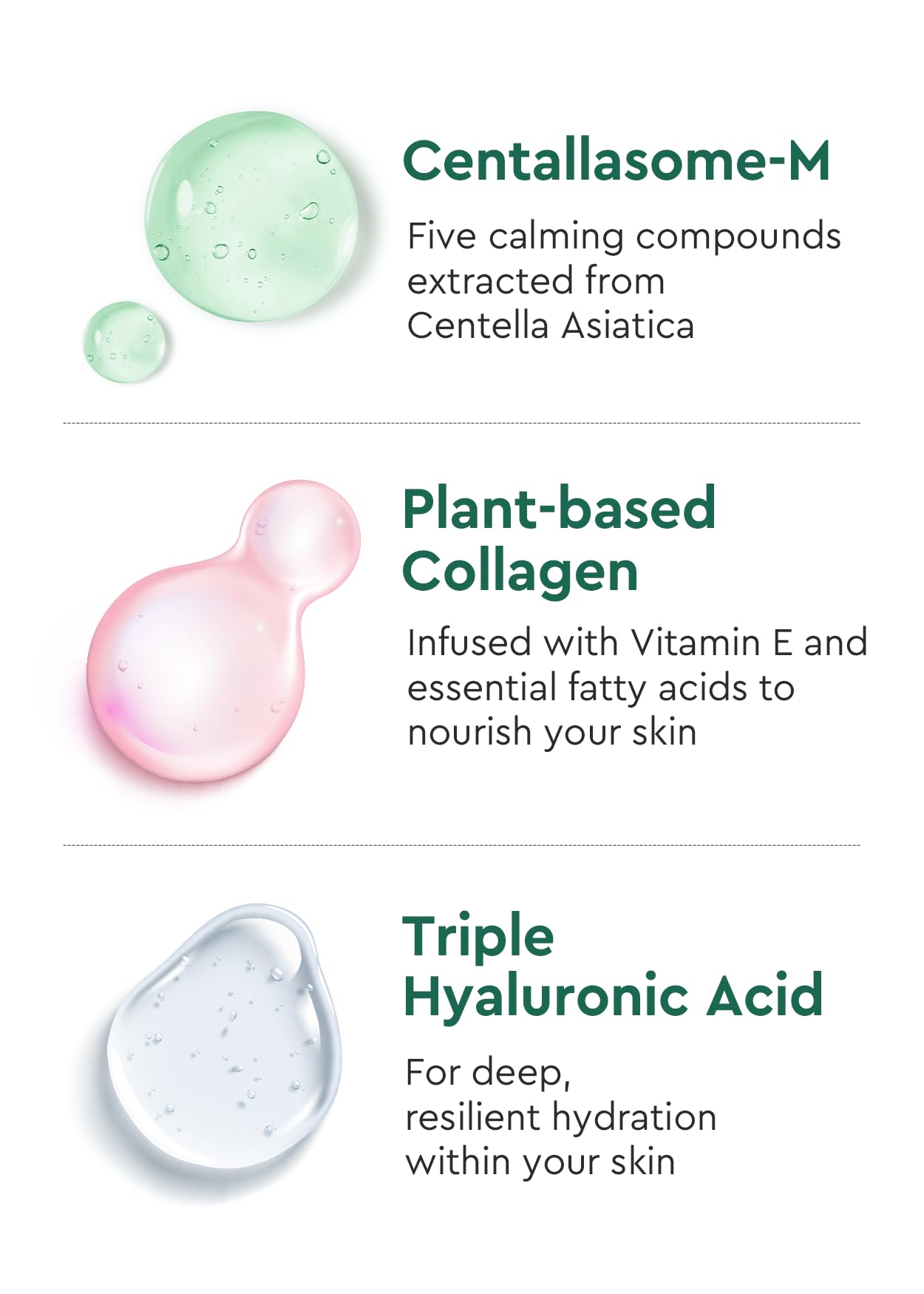 Bewants Face Cleansing Pads, Cica Collagen for Soothing & Moisturizing Skin – Travel Kit with Centella Asiatica & Triple Hyaluronic Acid, 50 Pads