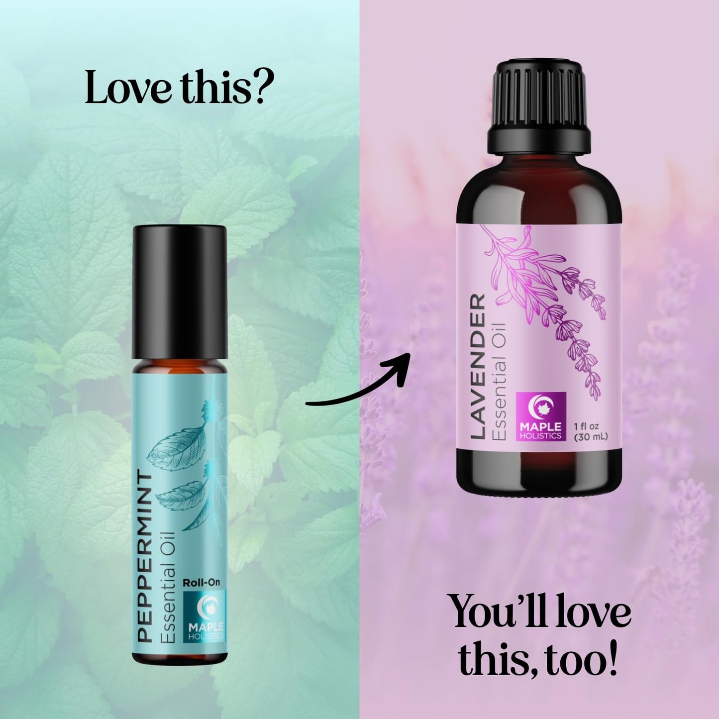 Peppermint Oil Roll on - Pure Peppermint Rollerball Essential Oil Aromatherapy Stick for Headaches - Natural Travel Essential and Pregnancy Must Have for Headaches Energy & Focus Support (1 Pack)