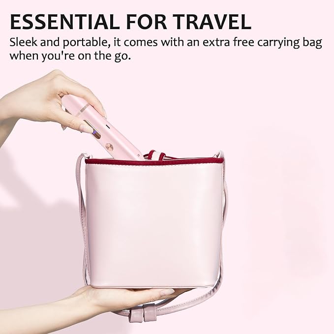 2025 Upgraded Bikini Trimmer for Women, Glow Aura Womens Shaver 2 in 1 with LCD Display, Dual Head Electric Shaver, Waterproof Wet/Dry Body Hair Trimmer for Face, Body & Intimate Areas (Pink)