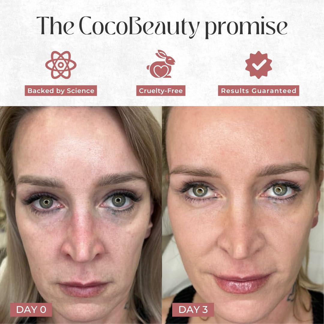 COCOBEAUTY Bio Collagen Face Mask – Hydrating & Anti-Aging Korean Collagen Sheet Masks, Deep Hydration, Smooths Fine Lines, Overnight Face Mask for Radiant Skin (4 pcs)