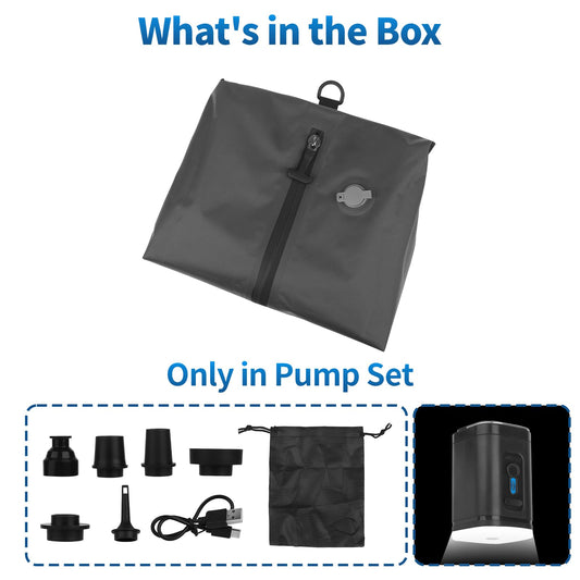 ANQAROS Vacuum Bags for Travel,Vacuum Bags for Travel with Wireless Vacuum Pump,IP67 Reusable Vacuum Compression Bags for Suitcases(1PC+Pump)