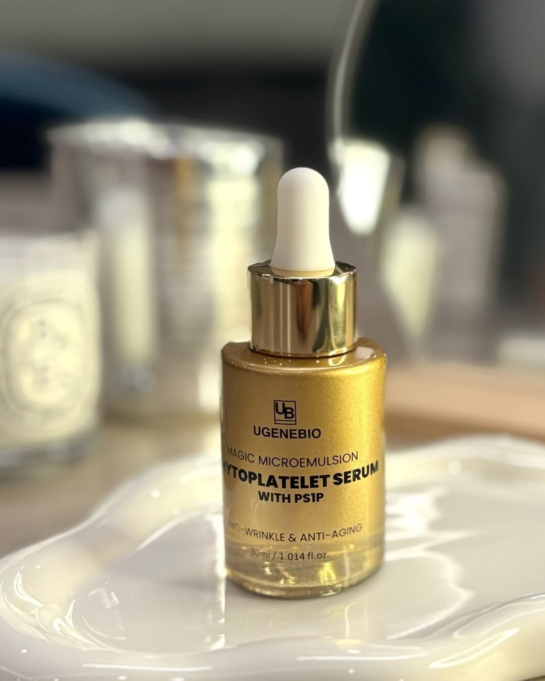 GreenEco Phytoplatelet Serum – Antioxidant, Hydrating K-Beauty Skincare - Advanced Anti-Wrinkle & Skin-Whitening Treatment with PS1P, Niacinamide & Vitamin C