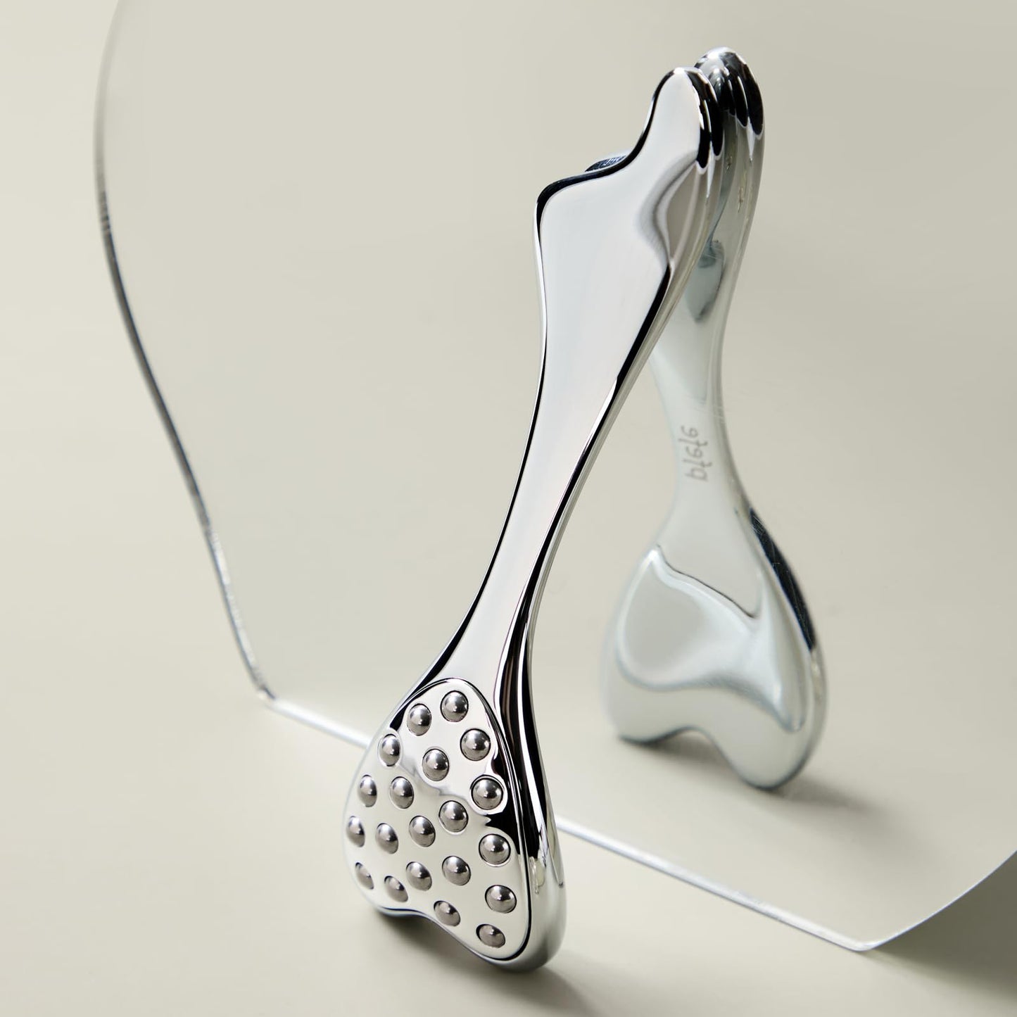 pfefe Stainless Steel Gua Sha & Face Roller, 3-in-1 Dolphin Facial Roller for Esthetician Supplies Women Gift, Skin Care Tool for Puffiness, Wrinkles, Dark Circles (1 Pc)