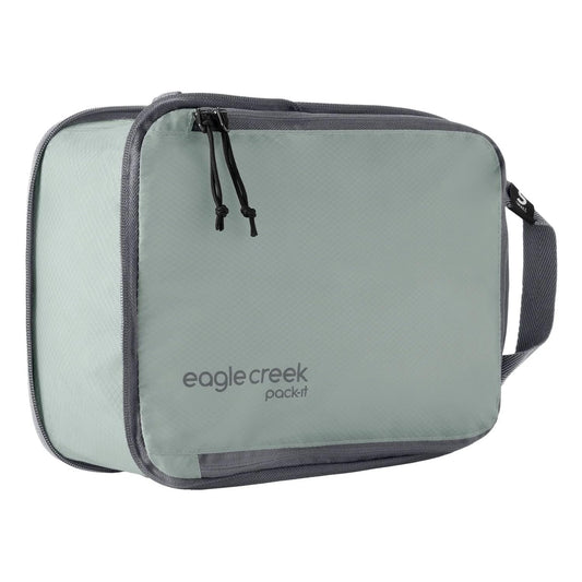 Eagle Creek Pack-It Isolate Compression Cube - Lightweight Compression Cube for Optimizing Luggage Space - Easy-Grab Zipper - Convenient Top Handle - Recycled Materials - Medium - Storm Grey
