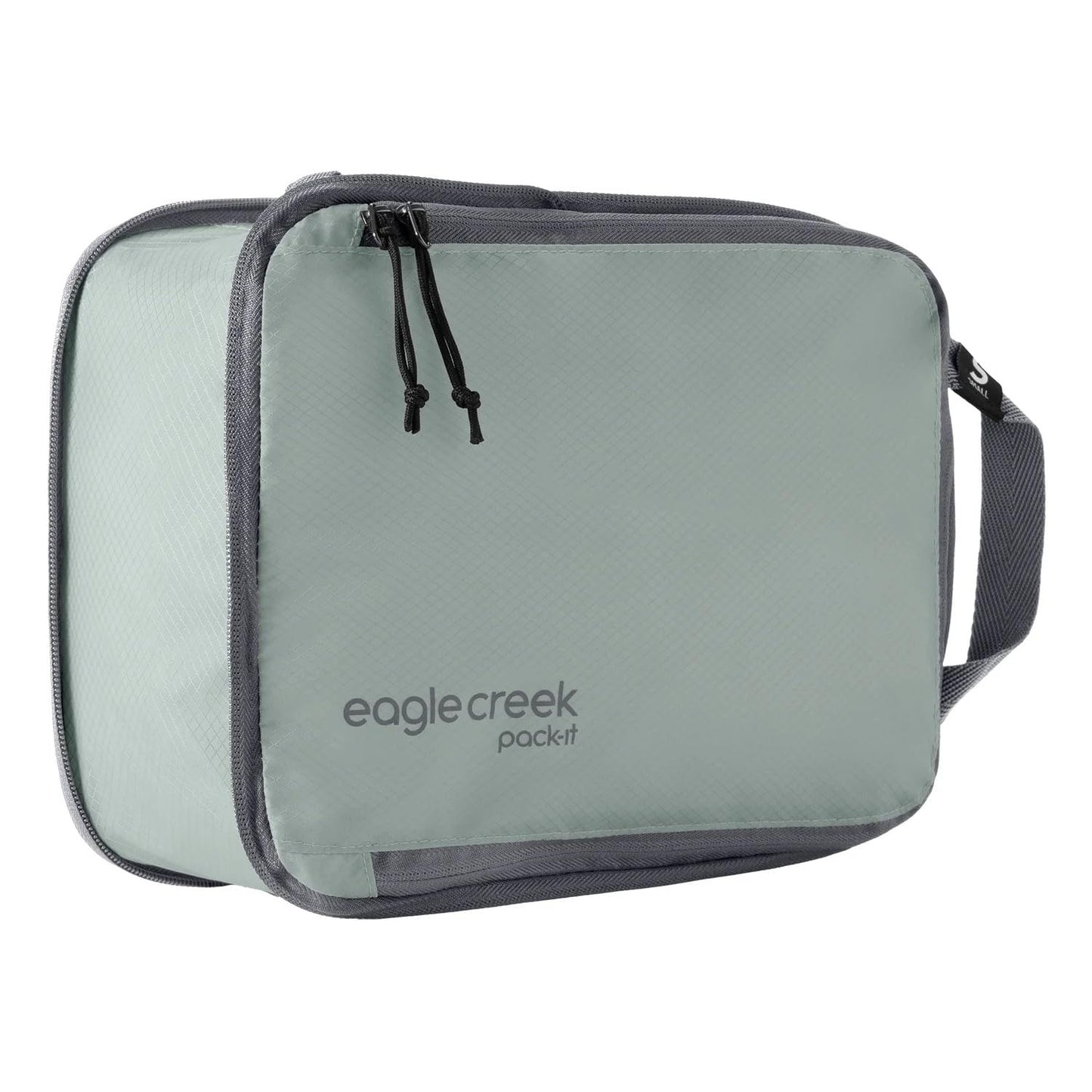 Eagle Creek Pack-It Isolate Compression Cube - Lightweight Compression Cube for Optimizing Luggage Space - Easy-Grab Zipper - Convenient Top Handle - Recycled Materials - Medium - Storm Grey