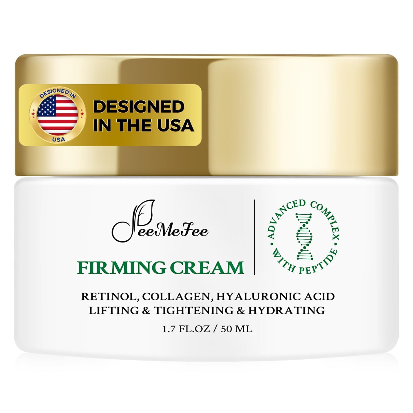 Neck Firming Cream, Anti Aging Wrinkle Cream with AH-8, Retinol, Collagen, & Hyaluronic Acid, Neck Creams for Tightening and Firming for Women & Men, Deep Hydration, Day & Night, 1.7 Fl Oz