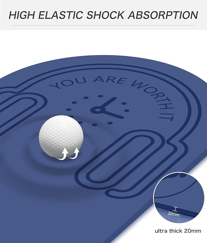 8/20/30mm Jump Rope Mat Fitness Exercise Mat Durable, Non-Slip, Workout Mats with Jump Rope & Carrying Bag for Home Gym Flooring (55"x 24")