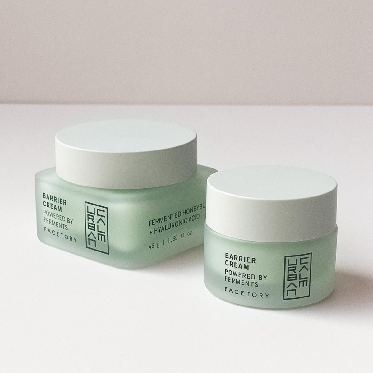 FACETORY Urban Calm Barrier Cream Mini Travel Size 15g - Skin Barrier Lotion with Fermented Honeybush - Hydrating Rich Water Gel for Dry, Oily & Sensitive Skin