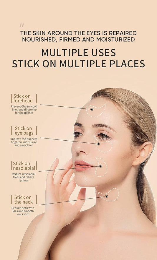 Green Cosmos 24k Under Eye Patches - 30 Pairs - Under Eye Mask for Eye Care,Hydrating Moisturizing Eye Mask Patch Under Eye Patches for Dark Circles and Puffiness (24K Gold)