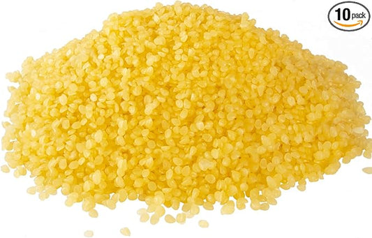 10 LB Yellow Beeswax Pellets - DIY Candle Making Kits, Magical Craft Making, Hand Care DIY Creams, Lip Balms and Soap Making Supplies (160 oz).