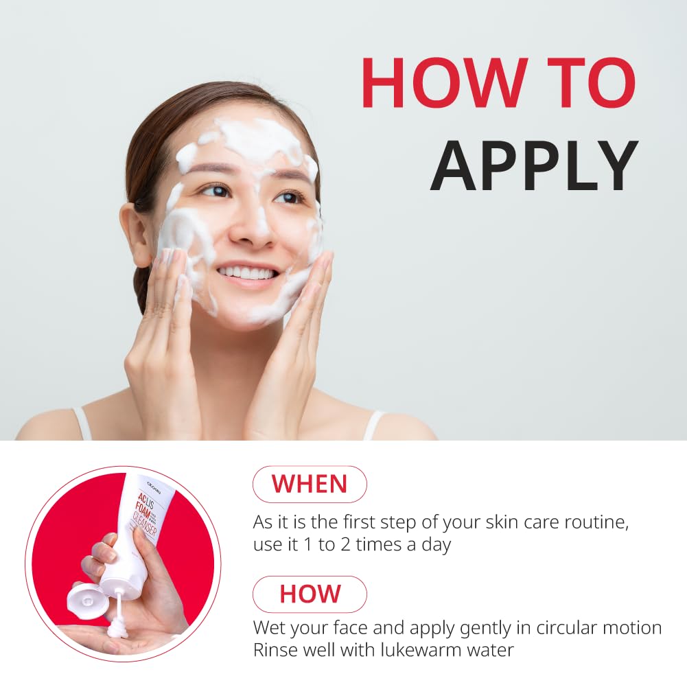 ATOMU Mildly alkaline oily acne sebum removal deep cleansing ACLIS foam cleanser, 4.05 fl.oz.