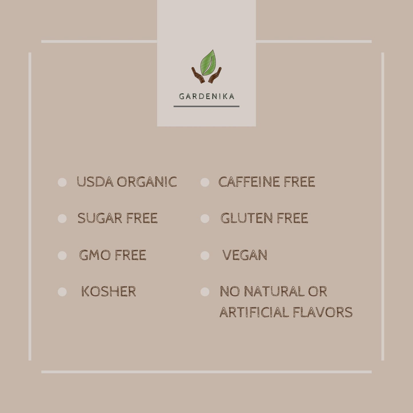 Gardenika Organic Loose Leaf Tea Sampler – 8 Pack, 1 LB – Herbal and Naturally Caffeine-Free Set - Ayurvedic Assortment Blend