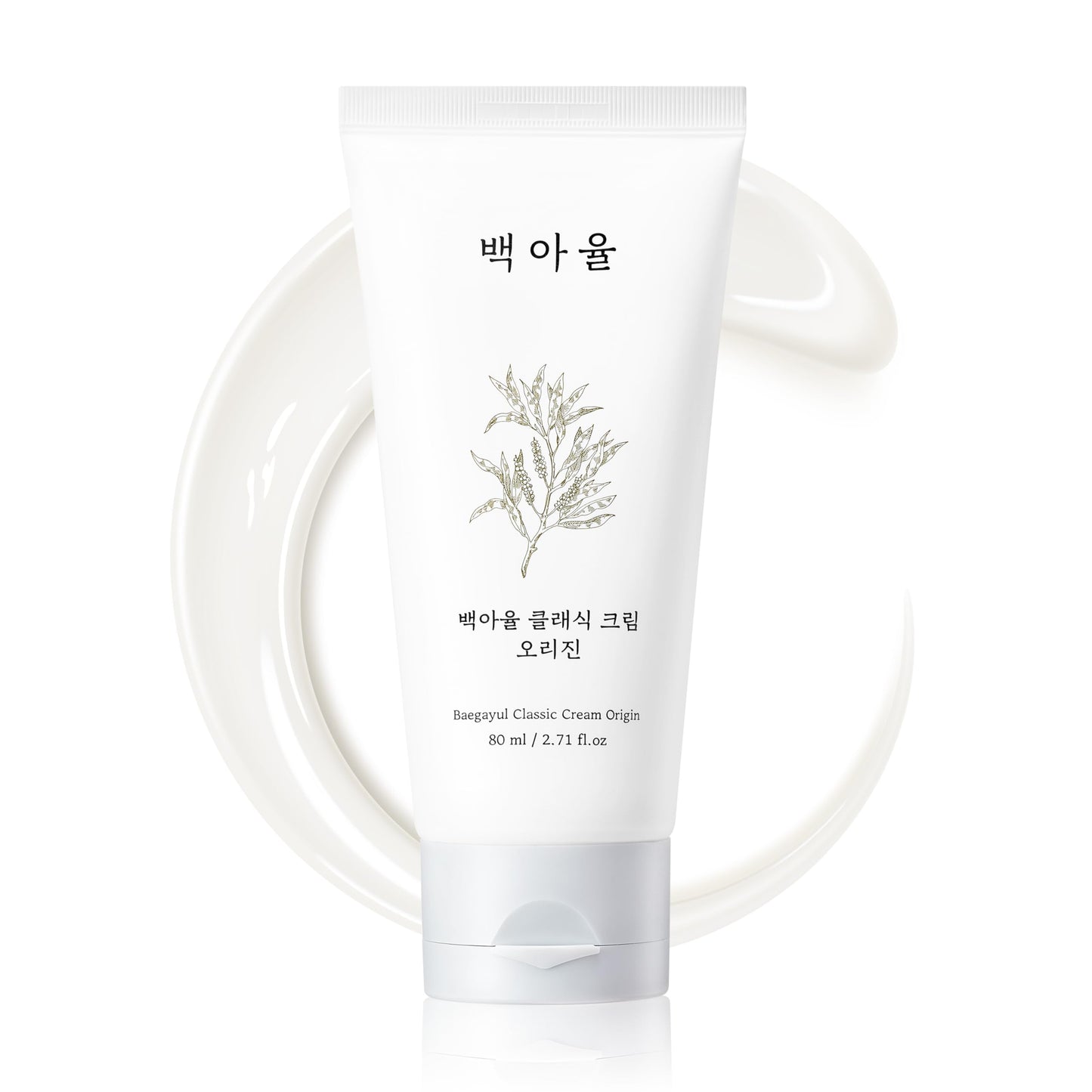 Baegayul Classic Cream Origin - Deep Hydration Face Moisturizer with Propolis & Job’s Tears, Soothing Korean Skincare for Dry and Sensitive Skin, Herbal Cream for Radiant Look (2.71fl oz)