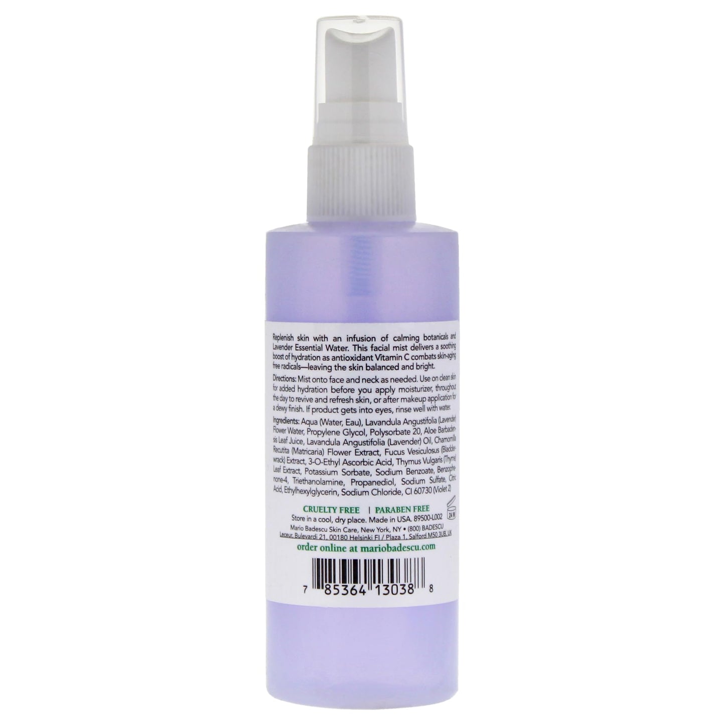 Mario Badescu Facial Spray with Aloe, Chamomile and Lavender for All Skin Types | Face Mist that Hydrates and Restores Balance & Brightness | 4 FL OZ