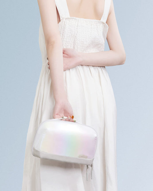 Inateck Electronics Organizer Travel Case, 180° Open Water-resistant, Multifunctional Travel Organizer Bag, Electronic Accessories Carry Case, Aurora, Large