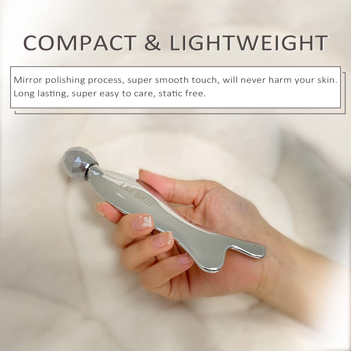 Gua sha Tool, Gua Sha Facial Tools by L&L SKIN, Face Roller Guasha for Skincare