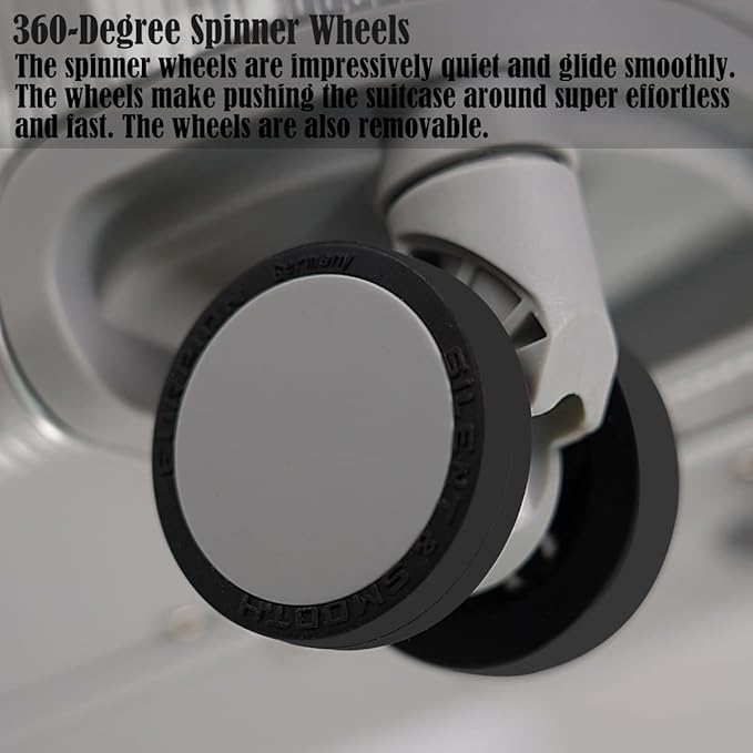 Carry-on Luggage: Silver 20 inch Aluminum-Made Hardshell Suitcase with Spinner Wheels - Zipperless - USB-C Port - TSA Locks - Weekend Getaways International travel Business