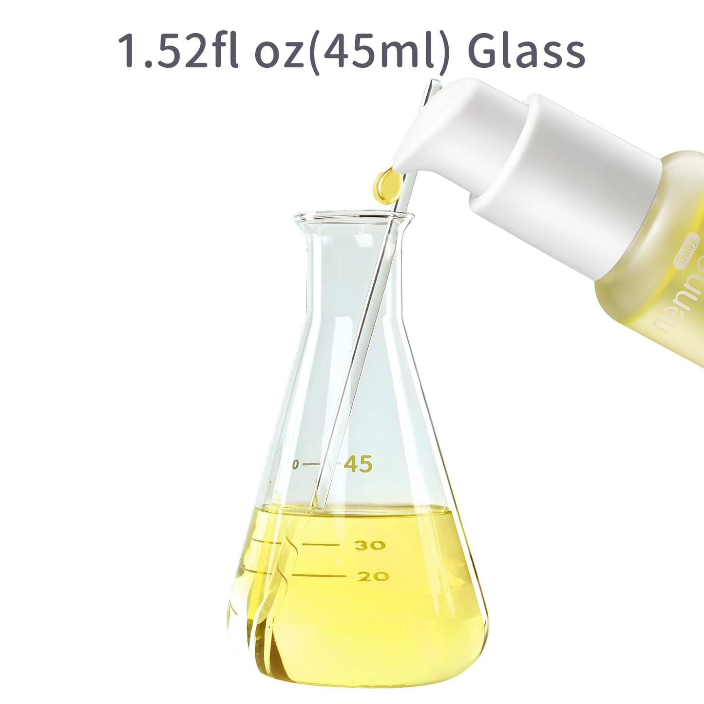 NENNEKO Baby Oil – Organic Unscented Baby Massage Oil for Newborns, Enriched with Mineral & Sunflower Oil – Gentle Moisturizer & Soothing Care – Coconut Oil for Soft, Hydrated Baby Skin