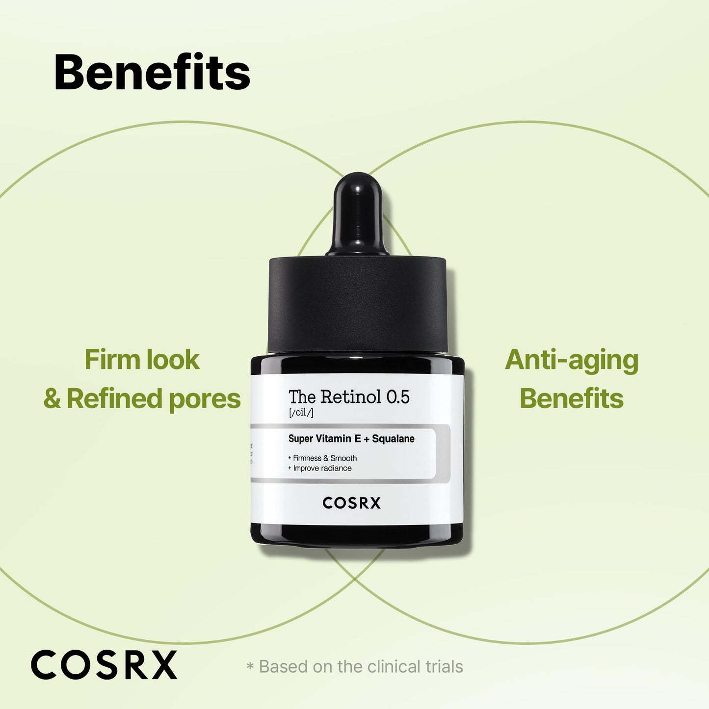COSRX Retinol 0.5 Oil, Anti-aging Serum with 0.5% Retinoid Treatment for Face, Reduce Wrinkles, Fine Lines, & Signs of Aging, Gentle Skincare for Day & Night, Not Tested on Animals, Korean Skincare
