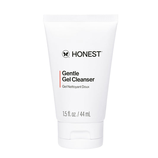 Honest Beauty Mini Gentle Gel Daily Face Cleanser | Calms, Refreshes, + Hydrates | Vegan + Safe for Sensitive Skin | Travel Size, 1.5 fl oz
