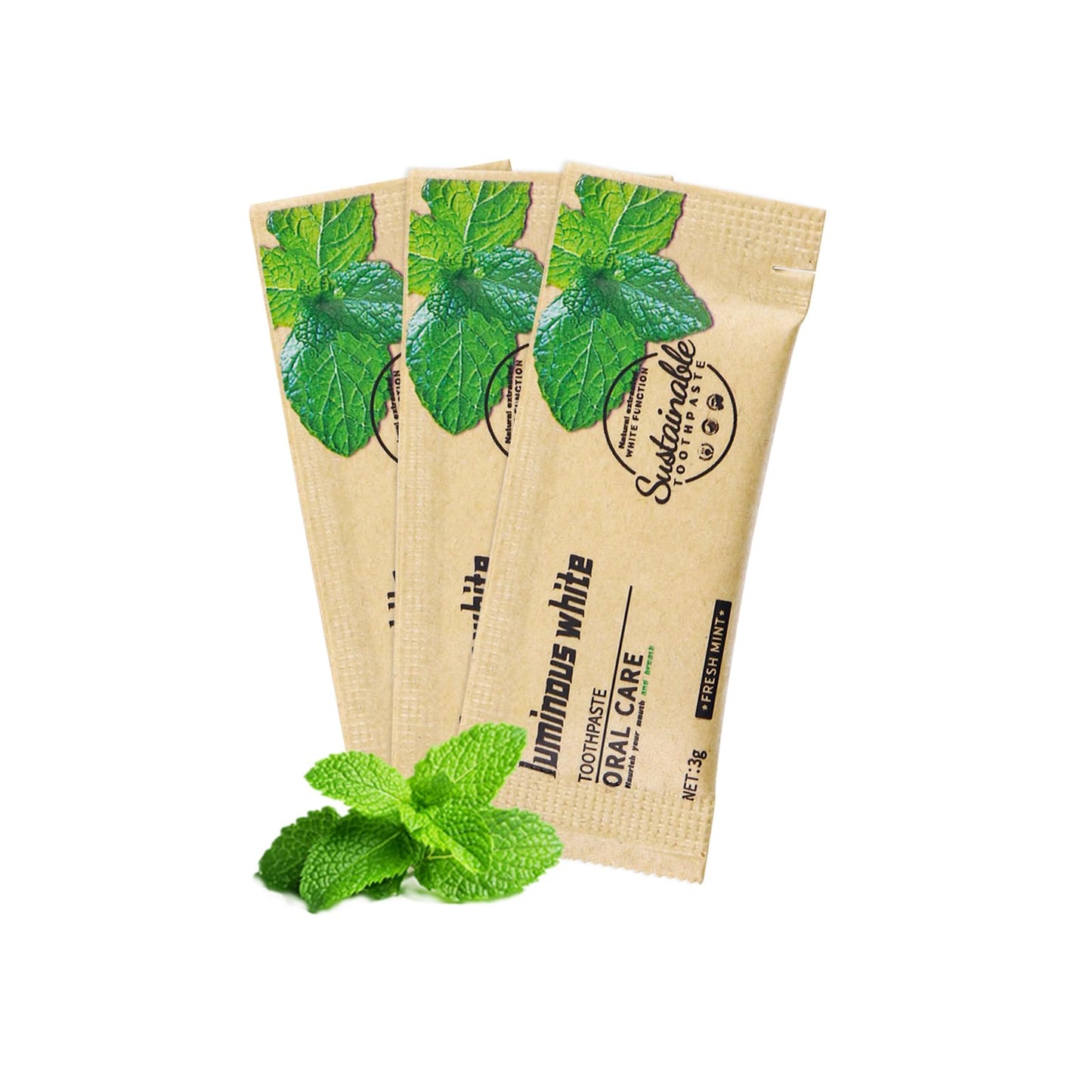 HAIFOTRVA 50 Pack Too Small Bulk Travel Size Toothpaste,0.105 oz Extra Small Toothpaste Travel Size Bulk Mint Mini Disposable Toothpaste for Hotel,Guests,Homeless,Charity(Only Good for Single Use)