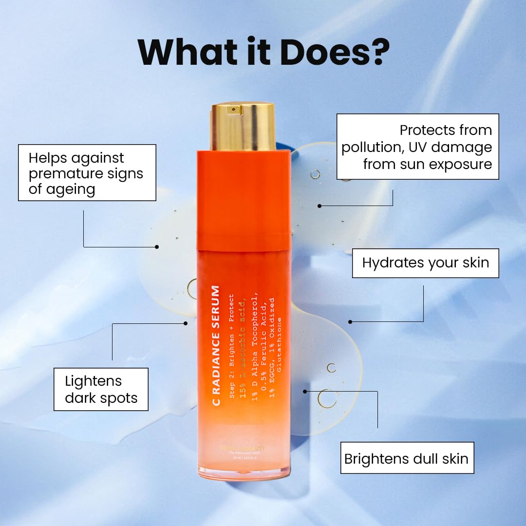 Skin Care Set For Women, Face Regimen with Smart Ageing Complex, Vitamin C Radiance Serum & PoreBright Serum, Vegan, Gluten Free, & Cruelty Free Travel Skincare Kit Advanced