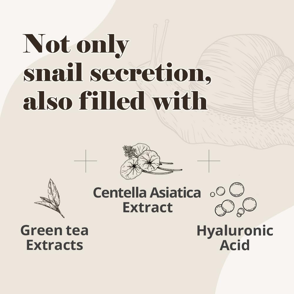 EUNYUL Snail Ampoule Korean Skincare 1.01 fl. oz. Hydrating Essence Serum for Face