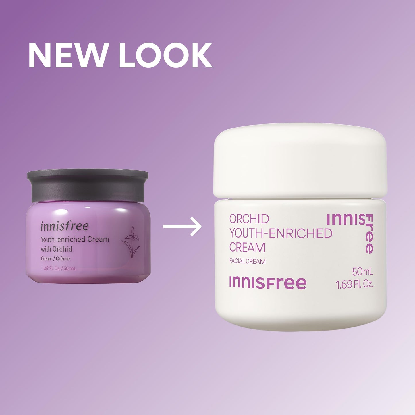 innisfree Orchid Youth-Enriched Cream, Korean Face Moisturizer for Firming, Hydration, and Youthful Skin