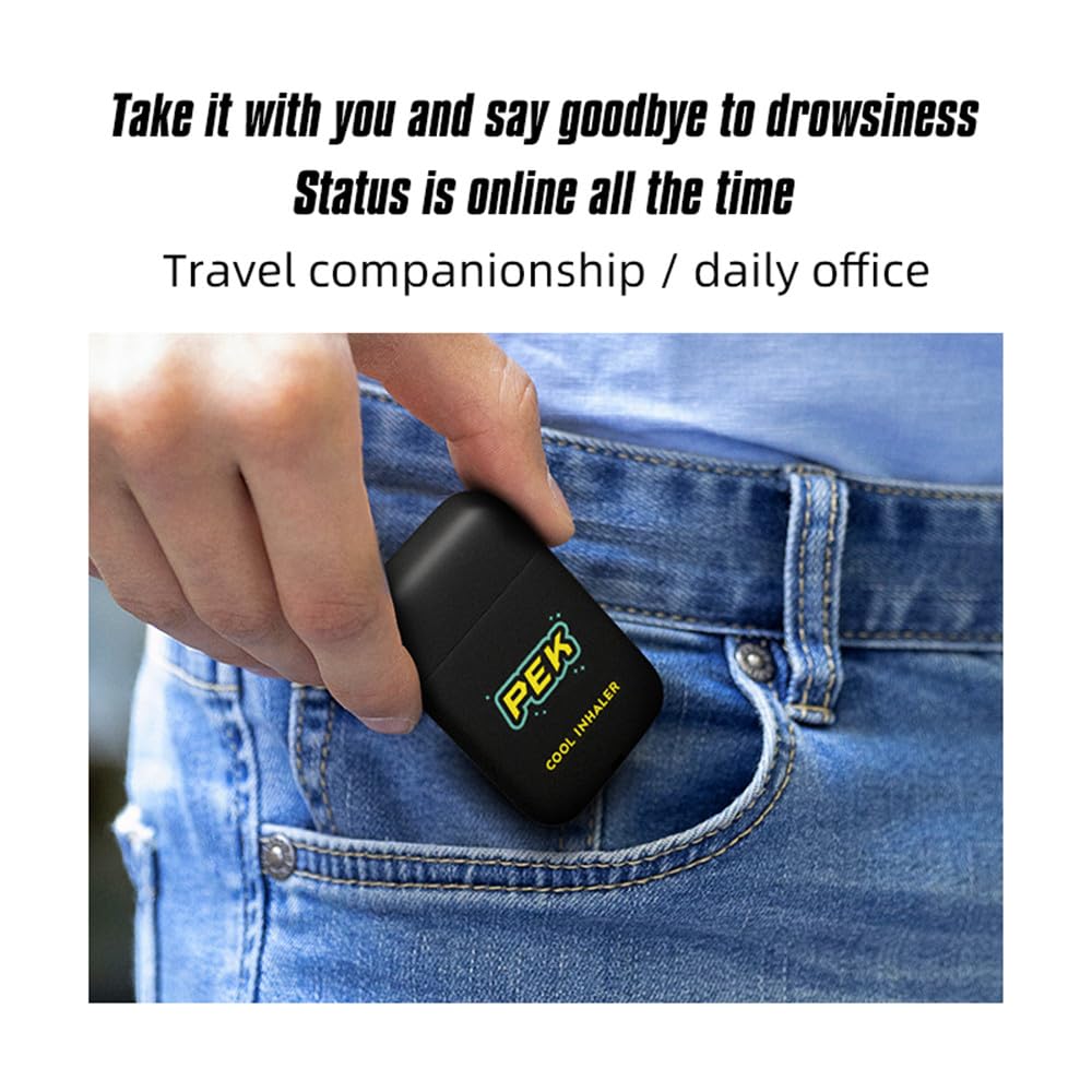 LAMUSELAND Essential Oil Nasal Inhaler, Pure and Natural Peppermint Double Holes Aromatherapy Nasal Stick Set for Tension Stress Relief and Focus Boost (5, Herbal)