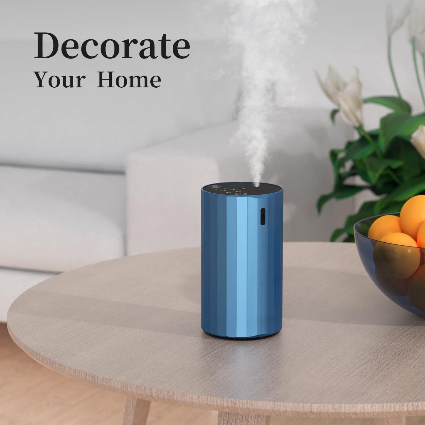 Waterless Essential Oil Diffuser Aromatherapy Scent Diffusers for Home Large Room, Bedroom, Car, Office, Desk, Battery Operated Mini Portable Air Freshener, 3 Countdown Timers & 3 Mist Levels