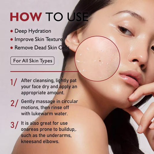 Rice Peeling Ampoule, Soft Exfoliating, Dead Skin and Blackheads Remover, Moisturizing, Travel-Friendly For All Skin Types