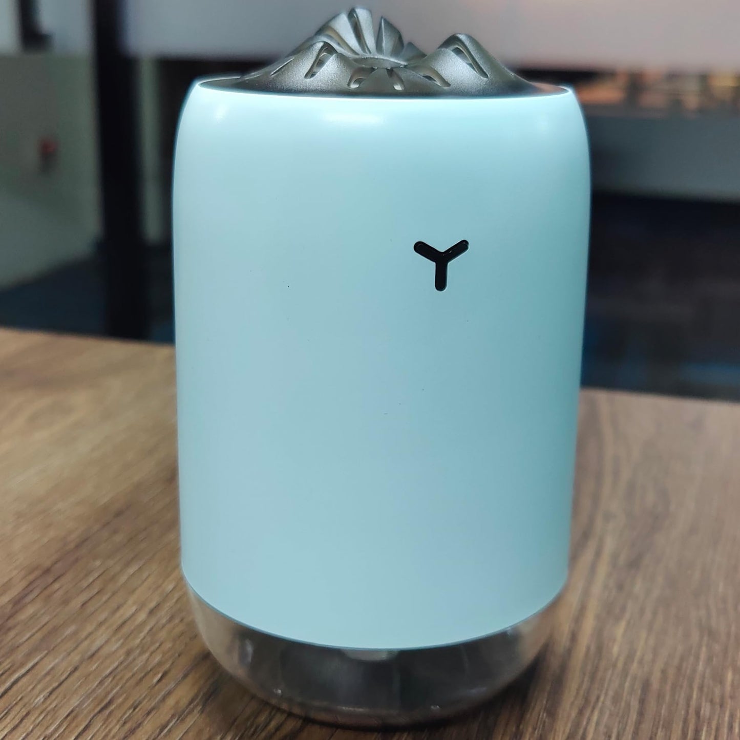 ANMIZ Small LED Humidifiers for Bedroom, 260ml Quiet Cool Mist Humidifiers for Home Nursery Indoor Plants,Blue