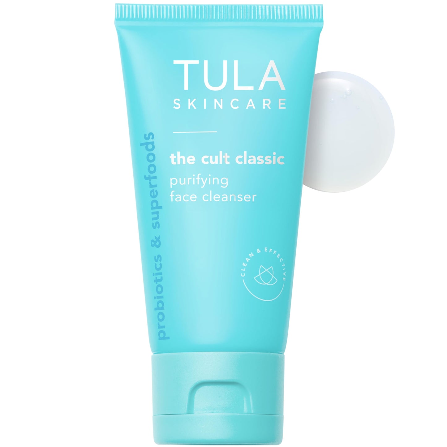 TULA Skin Care The Cult Classic Purifying Face Cleanser (Travel-Size) | Gentle and Effective Face Wash, Makeup Remover, Nourishing and Hydrating | 1.67 oz.
