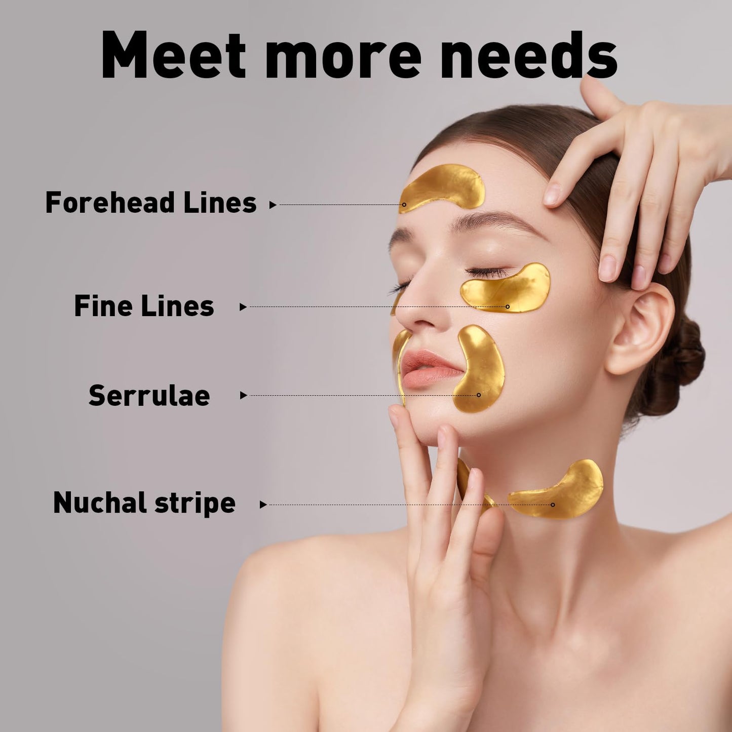 CHMI Under Eye Patches (50 Pairs) - 24K Gold Eye Patches for Puffy Eyes, Dark Circles, EyeBags and Wrinkles, Collagen Skin Care Products, Beauty & Personal Care