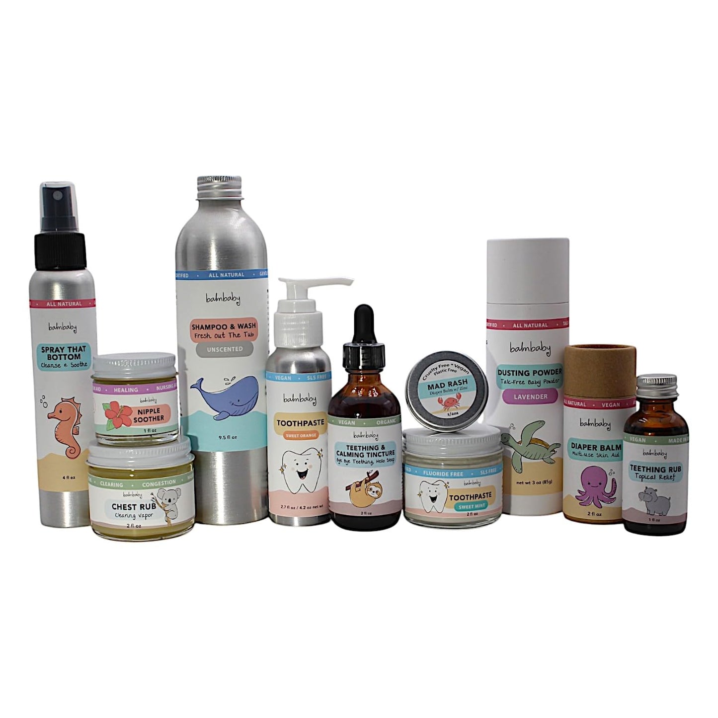 Balm Baby Diaper Balm Stick – Natural Diaper Rash Cream & Multipurpose Baby Skin Ointment with Organic Calendula - Vegan - Soothing, Healing, Moisturizing – Newborn Cradle Cap, Dry Skin (Single)