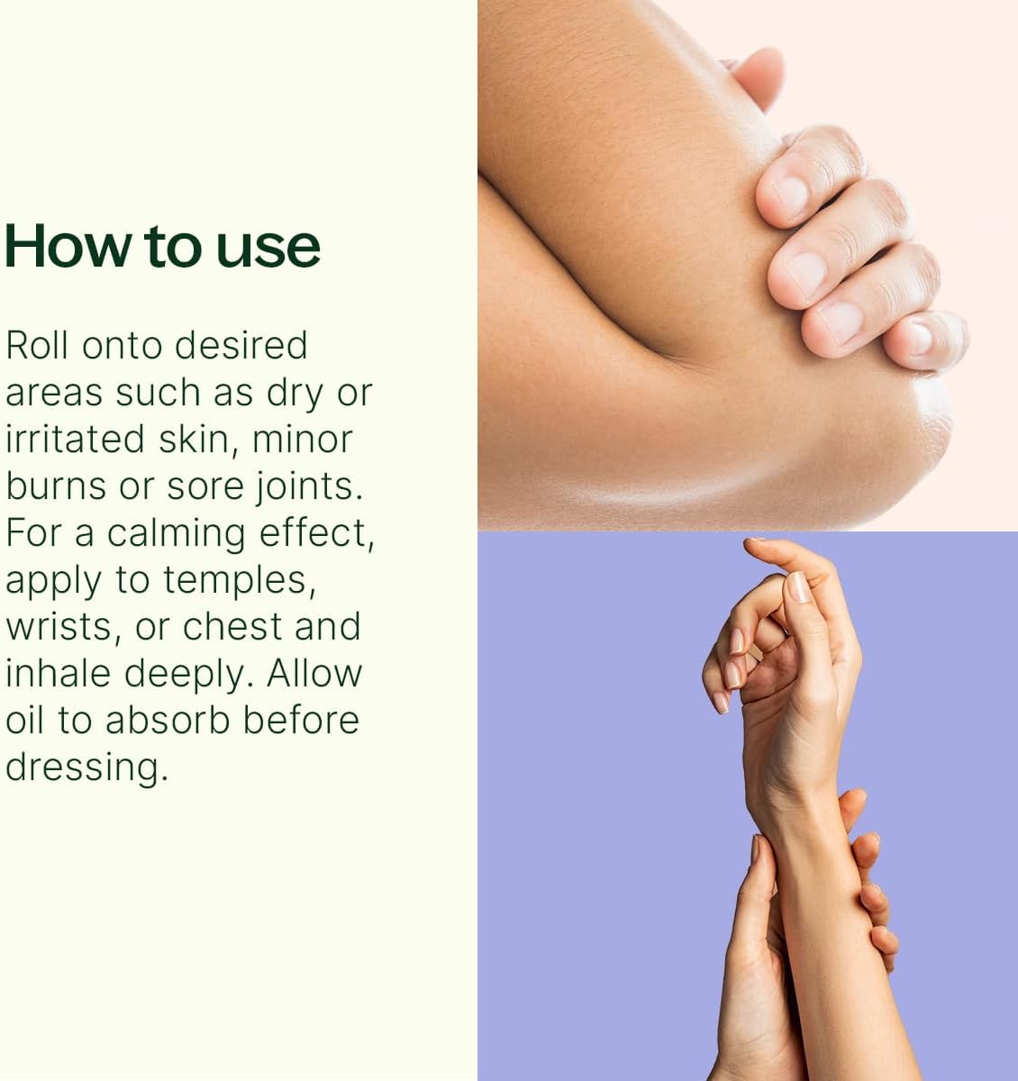 Plant Therapy Organic Lavender & Frankincense Castor Body Oil Roll-On 30 mL (1 oz) Soothes Dryness, and Skin Irritation, Calming Aroma, Relaxation, Pure, Organic Formula, Healing Benefits