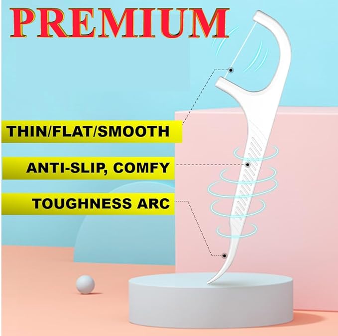 14 Packs Travel Dental Floss Pick Case, Holder, Come with 140pcs Premium QUALIALL Toothpick Flossers for Adults Teeth Cleaning, Sealed Portable Refillable, Green, Pink.