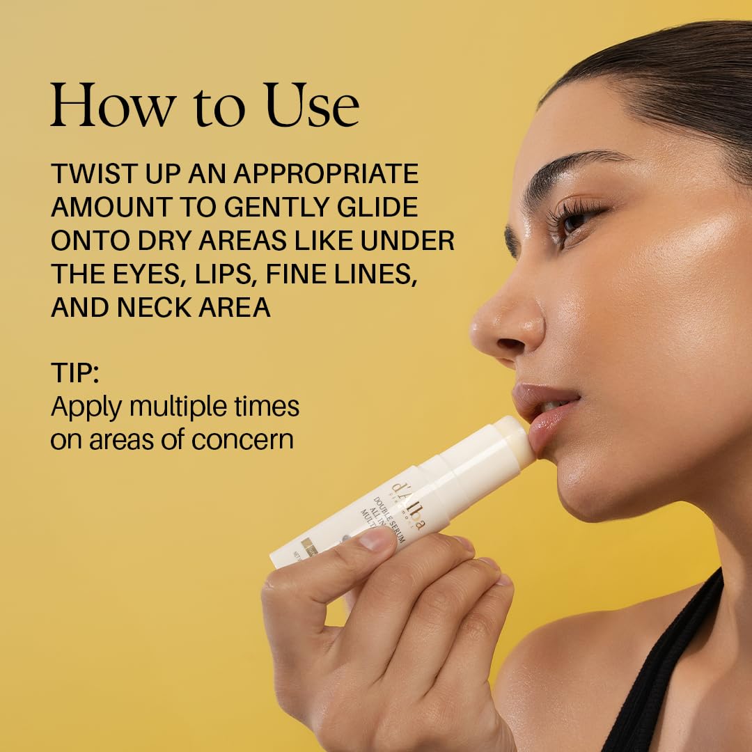 d'alba Piedmont Italian White Truffle Double Serum All-in-one Multi Balm, Vegan Skincare with Vitamin C and Vegan Collagen, 3-in-1 Anti Wrinkle, Eye Treatment, Dark Spot Remover