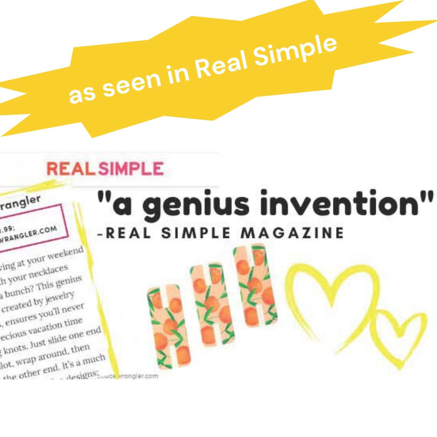 Tavvi Necklace Wrangler Tangle-Free Jewelry Organizer (6-pack) | Travel Organizer | Universal Jewelry Storage Case for Fine Chain Necklaces| Jewelry Roll Alternative (Wallpaper)