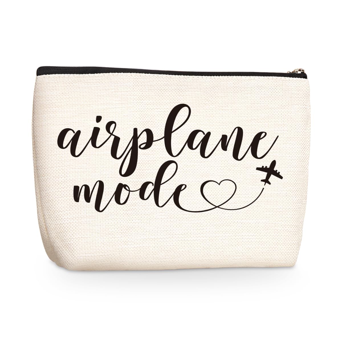 jealance Funny Airplane Travel Gifts for Women Makeup Bag Travel Essentials Cosmetic Bag Travelers Toiletry Bag Flight Vacation Gifts for Sister Travelers Girls Trip Birthday Mothers Day Anniversary