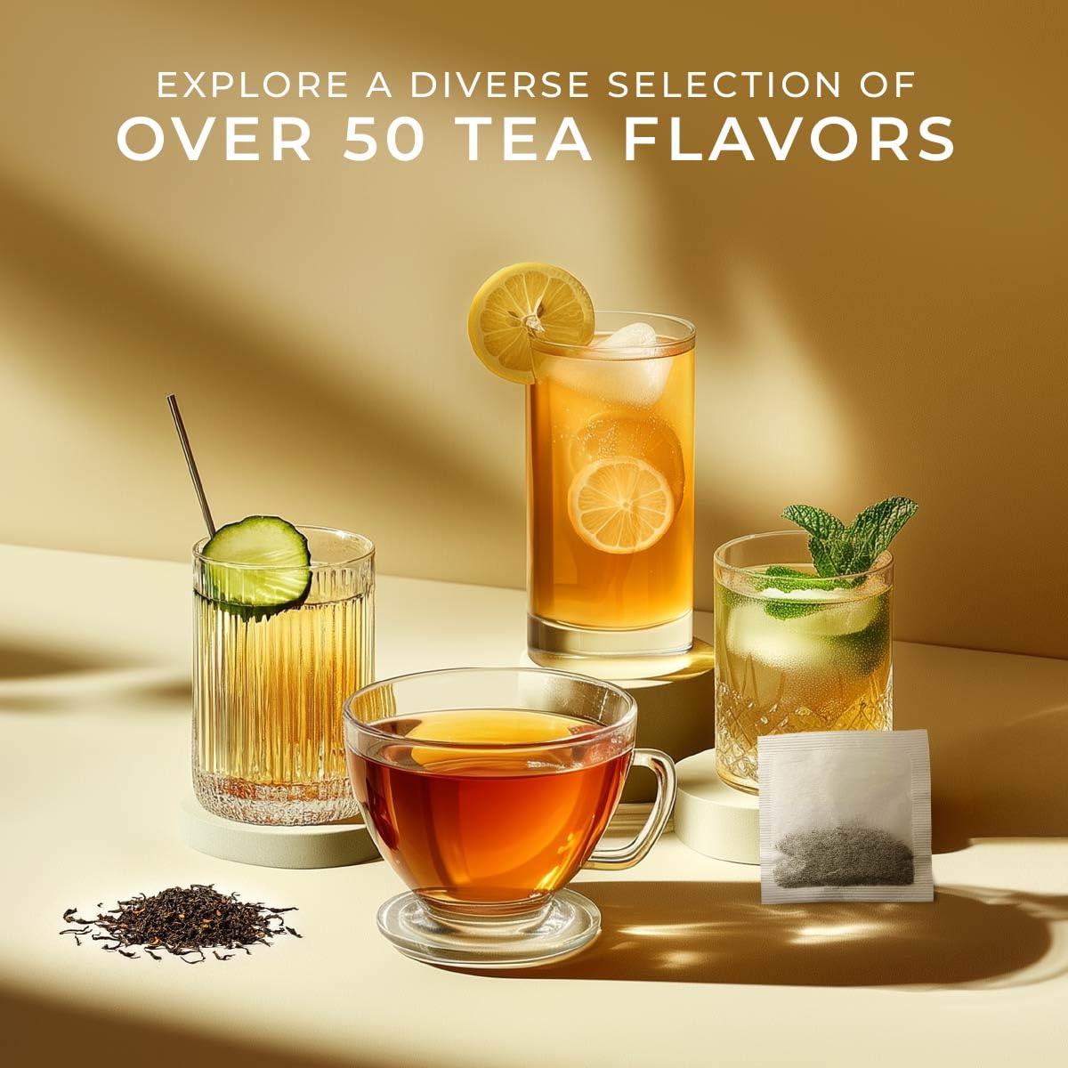 Gya Tea Co Her Wellness Tea Bags Collection (20 Bags) - 7 Flavors Assorted Tea Variety Pack Gift Set with Citrus Mint, Hibiscus, Chamomile & Ginger - Fruit & Herbal Blends