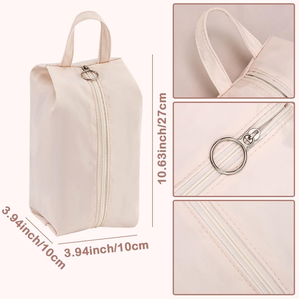 Petunny 3Pcs Travel Underwear Organizer Bag Portable Clothes Pouch for Travel Organizer Pack Cube for Lingerie Socks