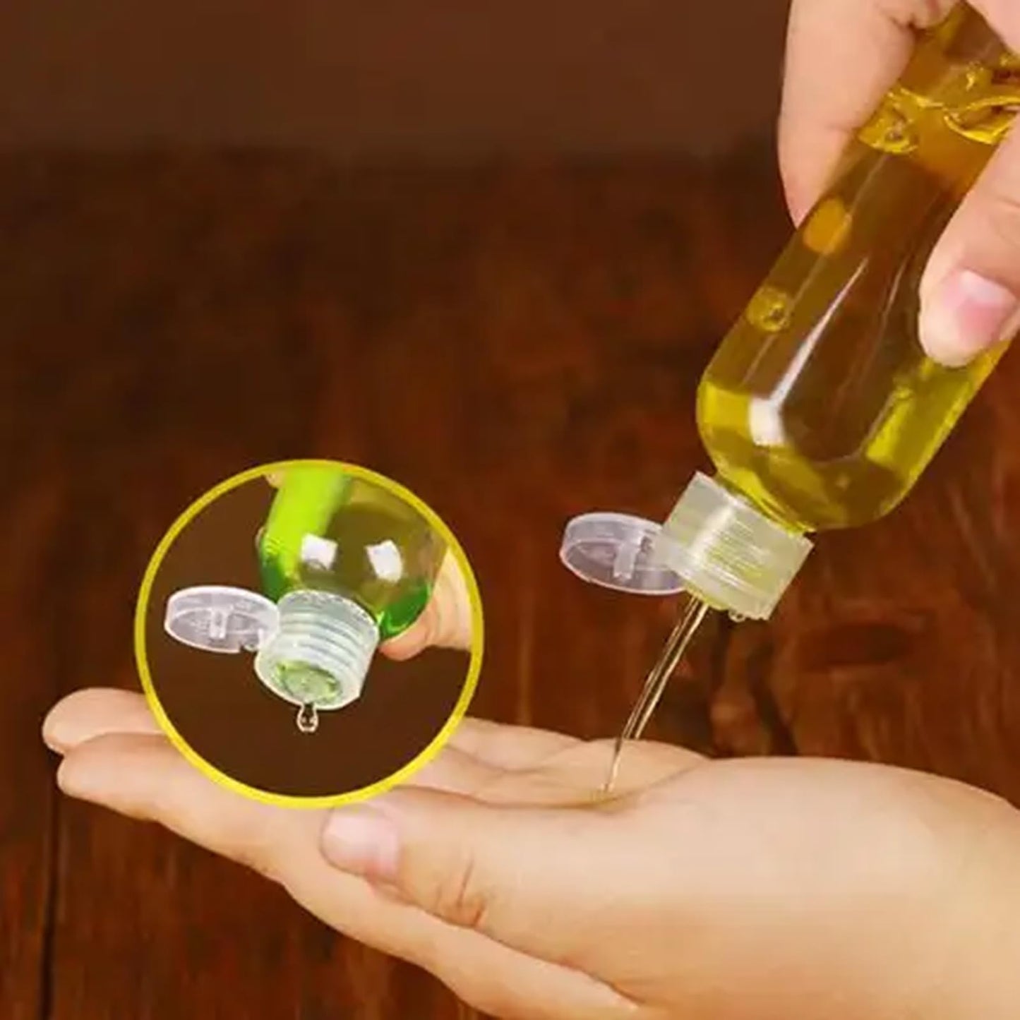 ZEONHAK 110 Pack 1oz Clear Mini Plastic Bottles, Plastic Travel Bottle with Flip Cap, Portable Refillable Empty Containers for Shampoo, Lotion, Liquid Body Soap, Cream