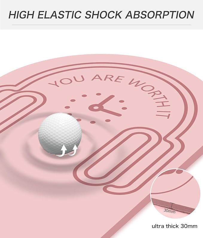 8/20/30mm Jump Rope Mat Fitness Exercise Mat Durable, Non-Slip, Workout Mats with Jump Rope & Carrying Bag for Home Gym Flooring (55"x 24")