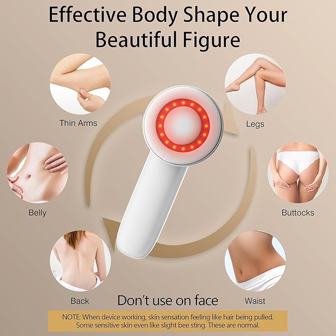 Body Sculpting Machine, Cellulite Massager Tool, Cordless Handheld Body Cellulite Remove for Belly, Fat, Waist, Leg, Butt, Arm - Gifts for Women Mum